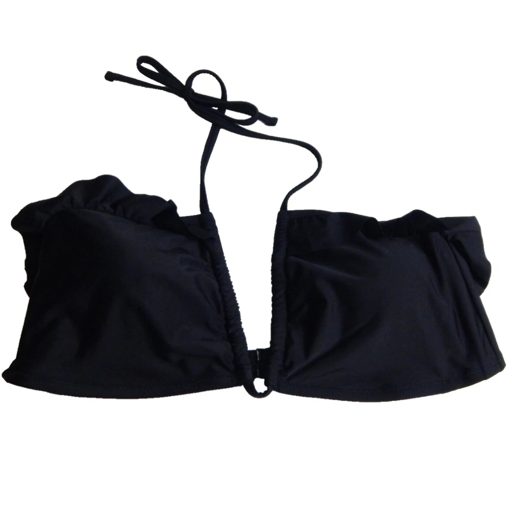 Aerie Ruffle Halter Bikini Top